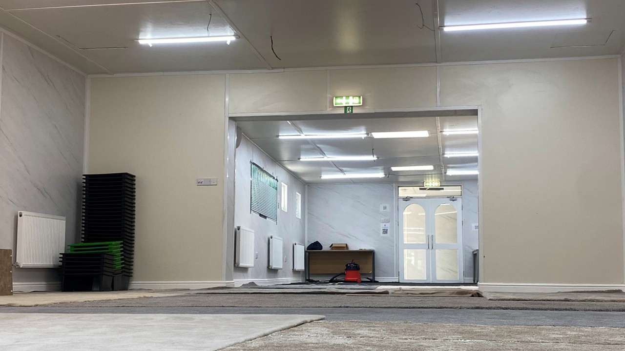 Rear of mens hall at YMC at day